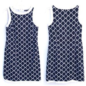 Brooks Brothers Nautical Navy Blue & White Dress